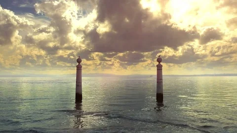 Video of the gates of hope time lapse in 4K Stock Footage 74754831