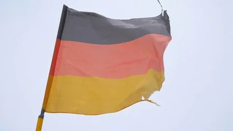 Video of german flag in 4K Stock Footage 75044310