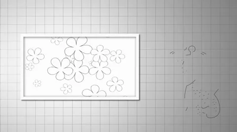 Video giraffe. Frames for photos or video with your kid. Stock Footage 37585519