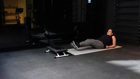 Video girl does exercise for legs online Stock Footage 201552606