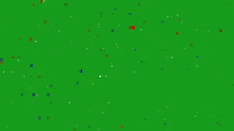 Video glitch motion graphics with green screen background Stock Footage 130364775