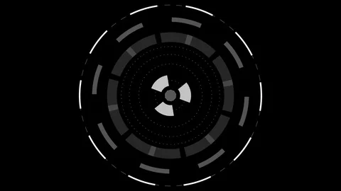 Video graphic background component. Abstract round animation. Vidéo 79700809