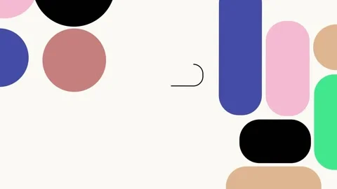 Video graphics abstract doodle pattern design Stock Footage 246042896