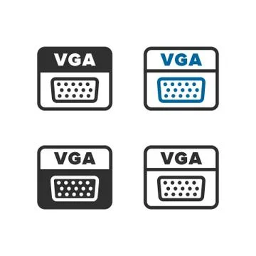 Video Graphics Array sign Stock Illustration