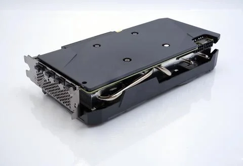 Video Graphics Card, main GPU component on bitcoin mining rig. Stock Photos