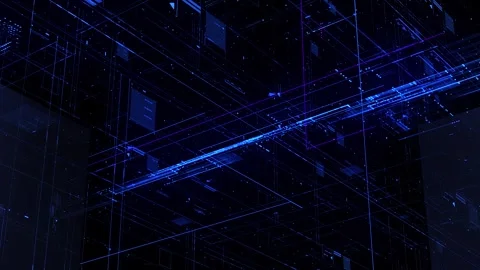 Video Graphics to the Metaverse with advanced high-tech digital technology conce Stock Footage 240626921