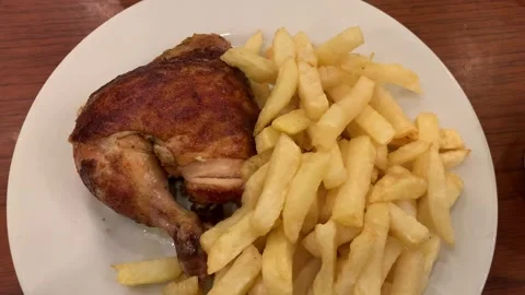 Video of grilled chicken, typical Peruvian dish. Stock Footage 262348627