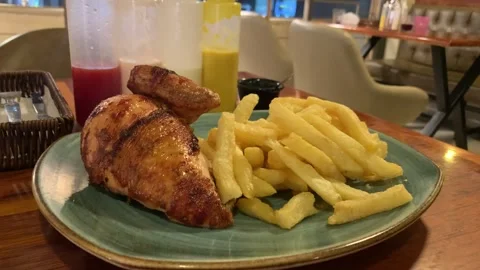 Video of grilled chicken, typical Peruvian dish. Stock Footage 262353860