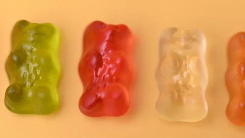 Video gummy fruit bears Stock Footage 312405615