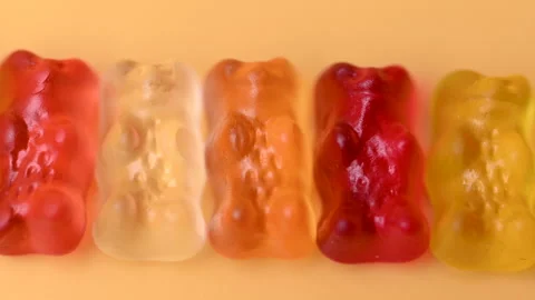 Video gummy fruit bears Stock Footage 312406113