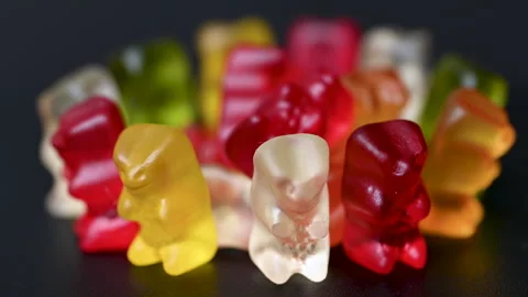 Video gummy fruit bears Stock Footage 312408744
