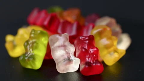 Video gummy fruit bears Stock Footage 312409447