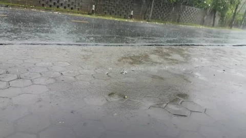 Video of a heavy rain. Vidéo 226181505