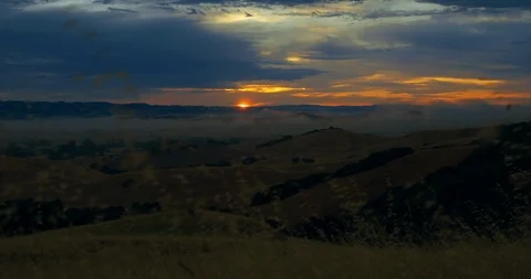 Video of hillside at sunrise. Stock Footage 88377518