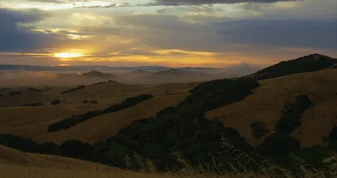 Video of hillside at sunrise. Stock Footage 88377525