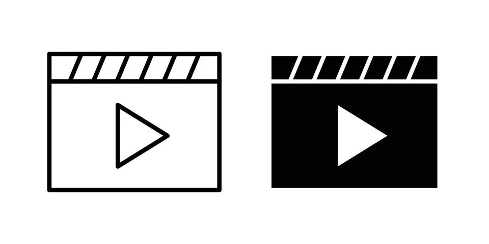 Video icon concept. best for web design Stock Illustration