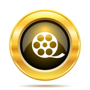 Video icon. internet button on white background.. Stock Illustration