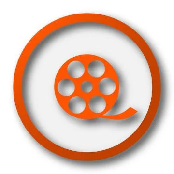 Video icon. Internet button on white background.. Stock Illustration