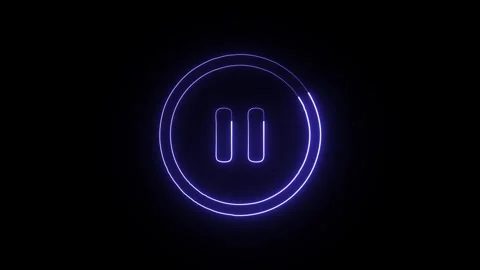 Video Icon Isolated on Black Background, Playback Neon Line Motion Graphic .. Stock-Footage 325614460