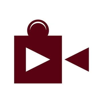 Video icon logo design template Stock Illustration