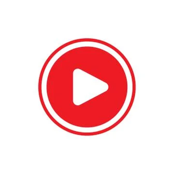 Video Icon Logo Vector Illustration. Video player icon design vector template Stock Illustration