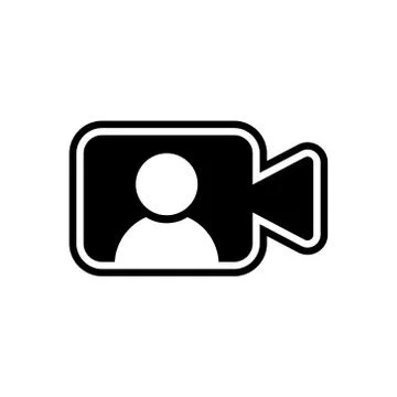 Video Icon Logo Vector Illustration. Video player icon design vector template Stock Illustration