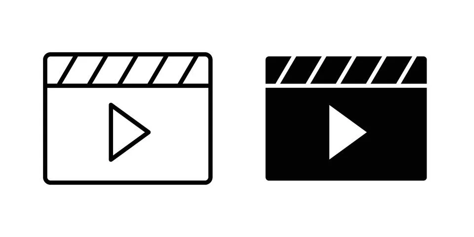 Video icon vector design illustrations Stock Illustration