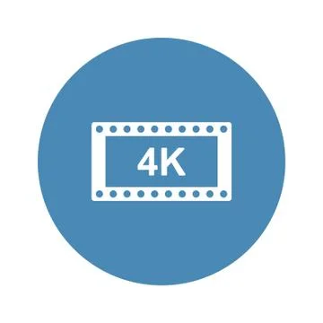 Video Icon Vector flat design style Stock Illustration