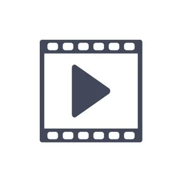 Video Icon Vector flat design style Stock Illustration