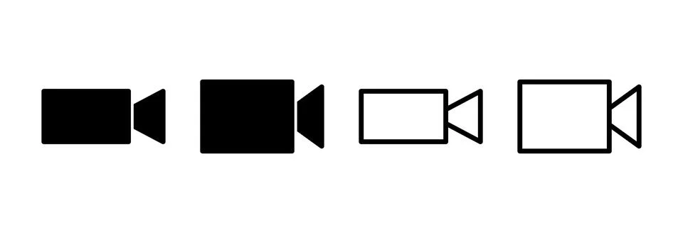 Video icon vector illustration. video camera sign and symbol. movie sign. c.. Stock Illustration