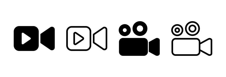 Video icon vector illustration. video camera sign and symbol. movie sign. c.. Stock Illustration