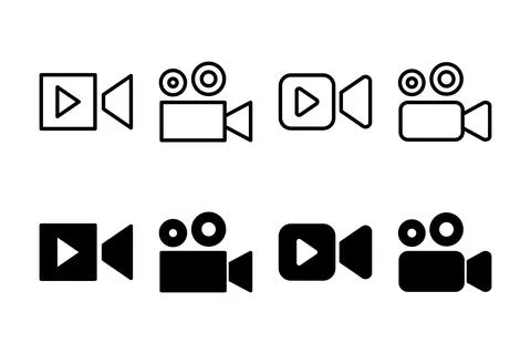 Video icon vector illustration. video camera sign and symbol. movie sign. c.. Stock Illustration
