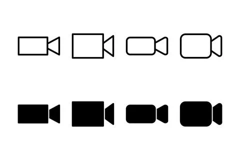 Video icon vector illustration. video camera sign and symbol. movie sign. c.. Stock Illustration