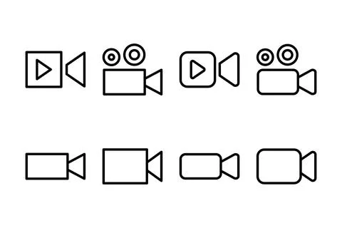 Video icon vector illustration. video camera sign and symbol. movie sign. c.. Stock Illustration