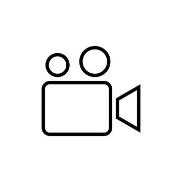 Video icon vector. video camera icon vector. movie sign. cinema Stock Illustration