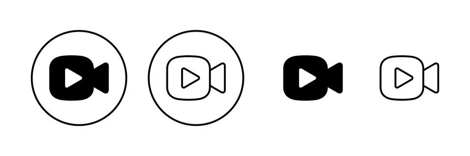 Video icon vector. video camera sign and symbol. movie sign. cinema Stock Illustration