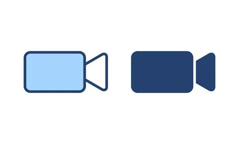 Video icon vector. video camera sign and symbol. movie sign. cinema 스톡 일러스트