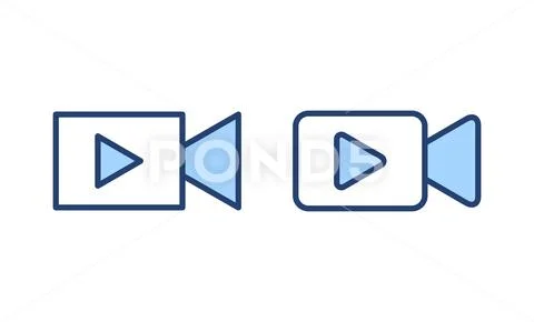 Video icon vector. video camera sign and symbol. movie sign. cinema: Royalty  Free #248395178