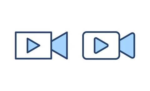 Video icon vector. video camera sign and symbol. movie sign. cinema 스톡 일러스트