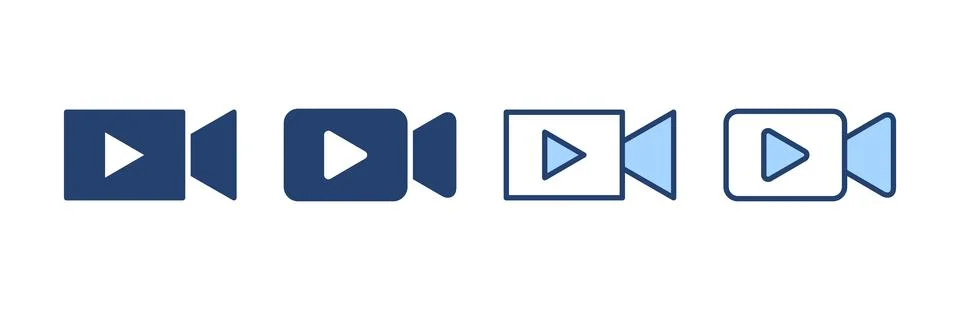 Video icon vector. video camera sign and symbol. movie sign. cinema Stock Illustration