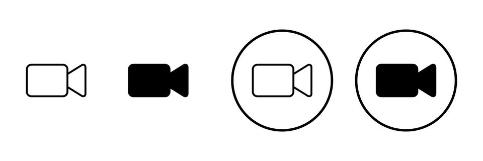 Video icon vector. video camera sign and symbol. movie sign. cinema Stock Illustration