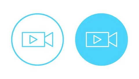 Video icon vector. video camera sign and symbol. movie sign. cinema Stockillustratie