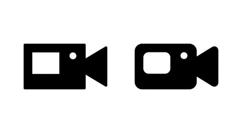 Video icon vector. video camera sign and symbol. movie sign. cinema Stock Illustration