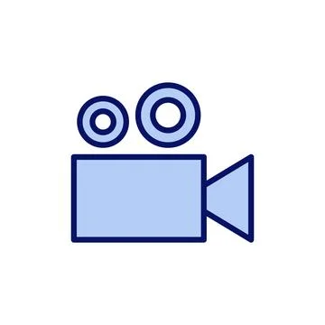 Video icon vector. video camera sign and symbol. movie sign. cinema Stockillustratie