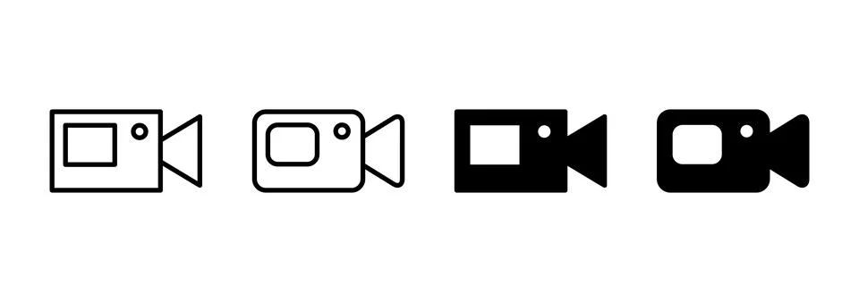 Video icon vector. video camera sign and symbol. movie sign. cinema Stock Illustration