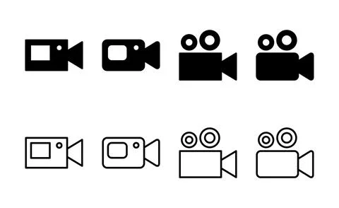 Video icon vector. video camera sign and symbol. movie sign. cinema Stock Illustration