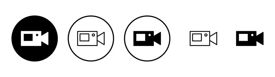 Video icon vector. video camera sign and symbol. movie sign. cinema Stock Illustration
