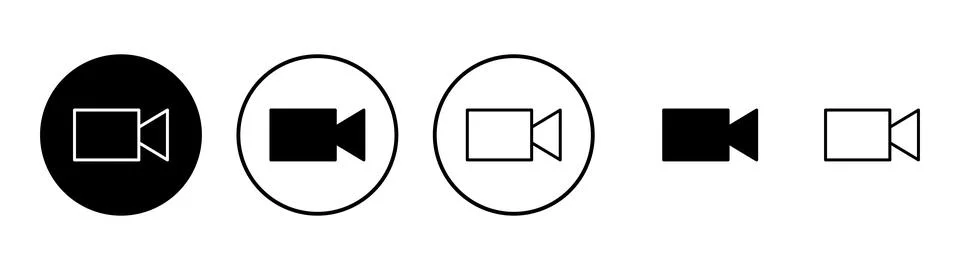 Video icon vector. video camera sign and symbol. movie sign. cinema Stock Illustration