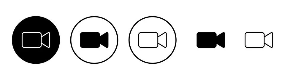 Video icon vector. video camera sign and symbol. movie sign. cinema Stock Illustration
