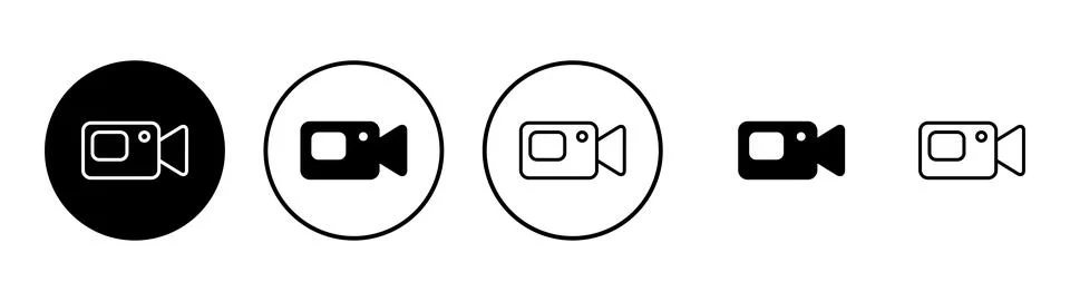 Video icon vector. video camera sign and symbol. movie sign. cinema Stock Illustration